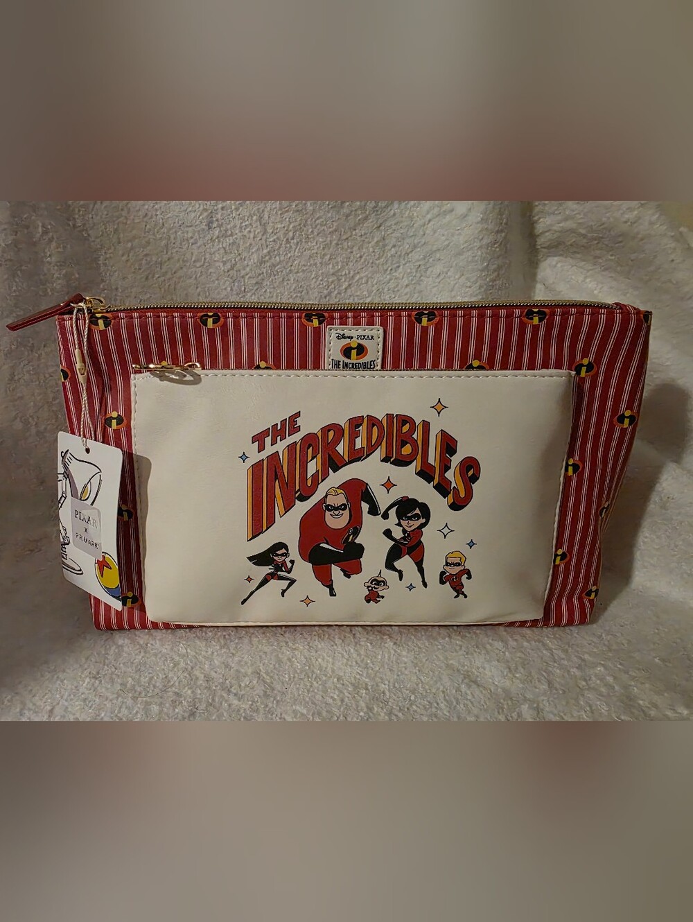 The Incredibles Cosmetic Double Pouch Bag